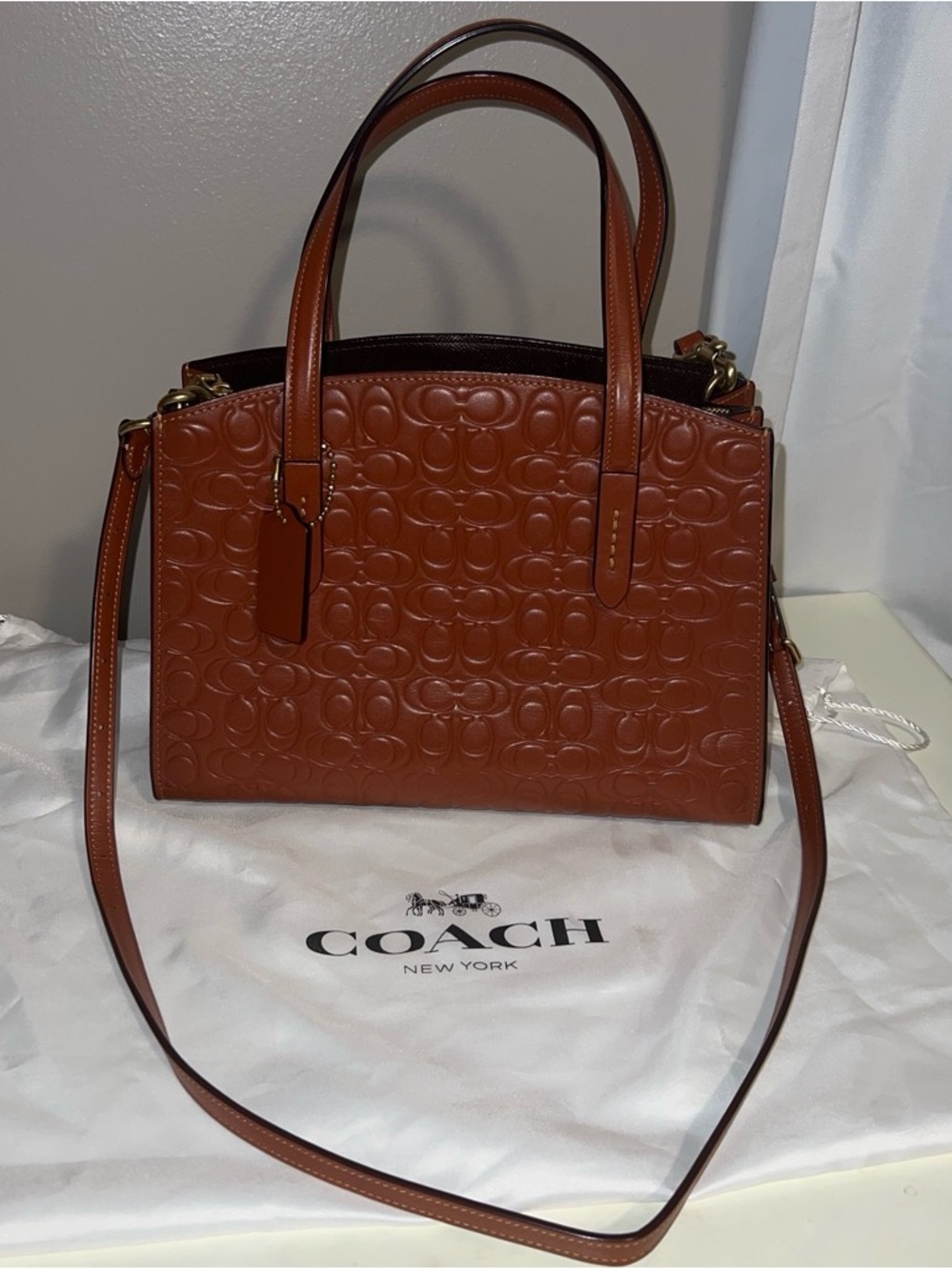 Coach Charlie Carryall 28 in Signature Leather - Picture 2 of 8